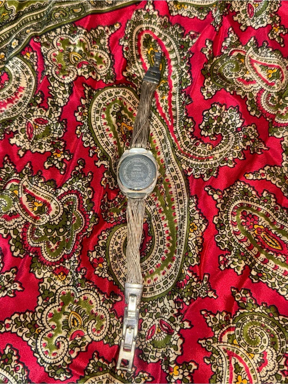 Vintage Sterling Silver Eclissi Silver Oval Watch 32840